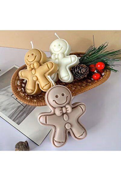 HogART Design Kurabiye Adam Mum Sabun & Kokulutaş Silikon Kalıp