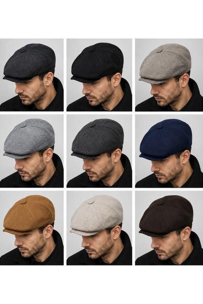 Generic Brand Wool Blend Cashmere Men's Beanie Hat