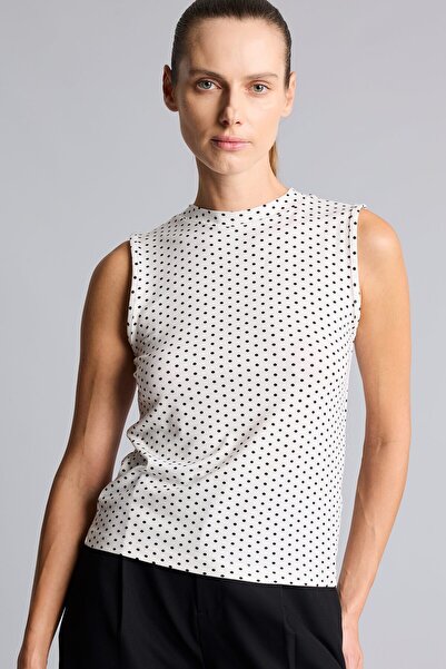 DeFacto Polka Dot Crew Neck Slim Fit Undershirt I7291Ax26Hs