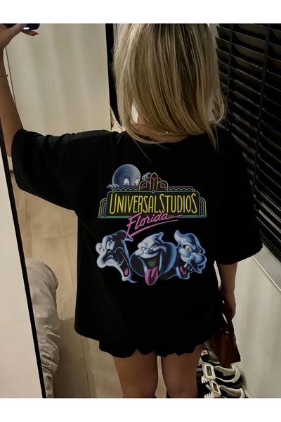 Generic Brand تي شيرت نسائي من Universal Studios Florida Ghosts Graphic، برقب...