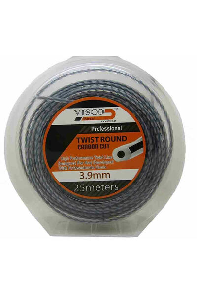 VISCO Parts Στρογγυλή Στριφτή Μεσινέζα Κοπής Μήκους 25 μ. και Διαμέτρου 3.9 χιλ.
