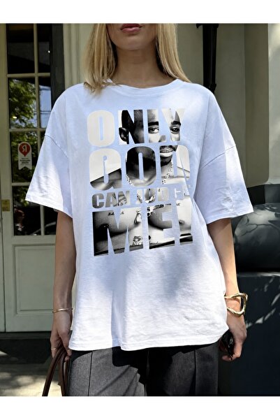 Generic Brand Only God Can Judge Me Typography with Portrait,everyday essenti...