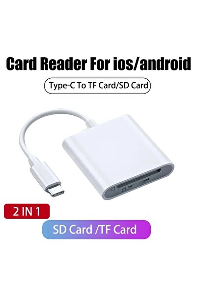 Choice3 SD TF Card Reader Type C SD TF Memory Card Reader Adapter for SD TF C...