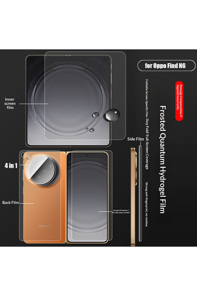 Choice OPPO Find N6 Hydrogel Film 4 in 1 Clear Matte Hydrogel Soft TPU Film F...
