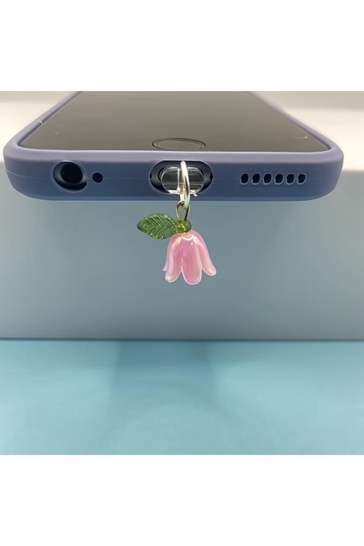 Choice B For Type-C 1 Piece of Lily-Of-The-Valley Phone Charging Port Dust Pl...