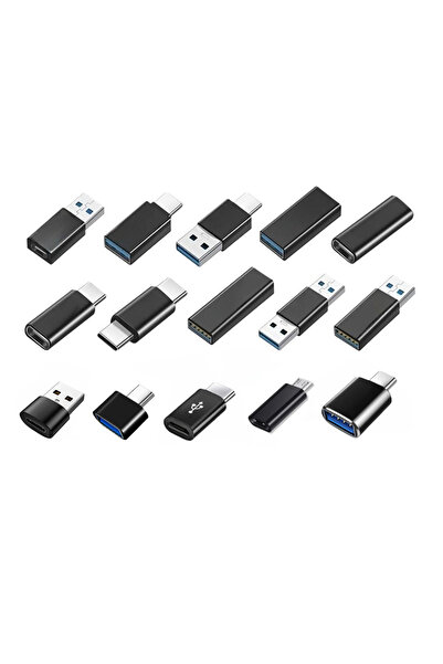 Choice 15Pcs 15Pcs USB3.0 OTG Type C Adapter Universal Male to Female USB-A C...