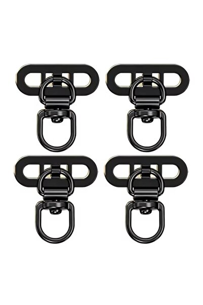 Choice9 4Pcs Black 1-4pcs 360° Rotatable Stainless Steel Tab Phone Tether Por...