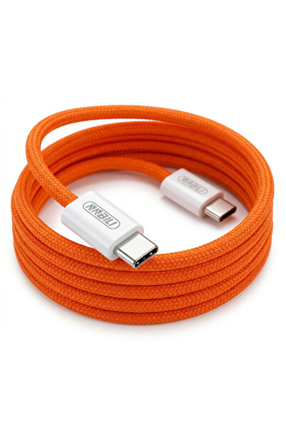 Choice1 1m orange NNBILI 60W C to C Cable For iPhone 17 16 15 PD 60W Fast Cha...