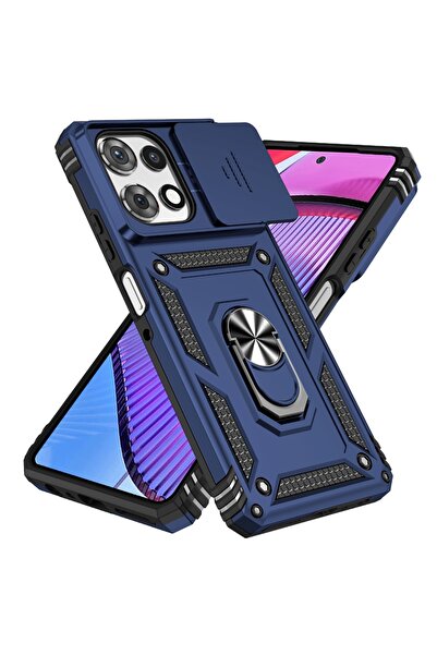 Choice14 Moto G Play 2024 BL Heavy Duty Armor 360 Rotate Ring Bracket Case Fo...