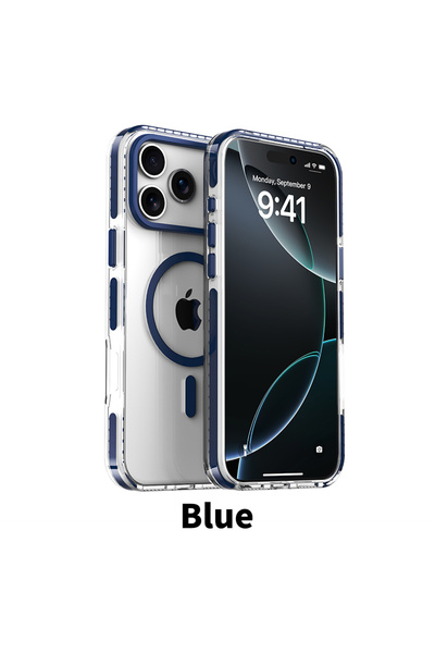 Choice30 iPhone17 Pro Blue Luxury PE Striped Border HD Phone Case for iPhone ...