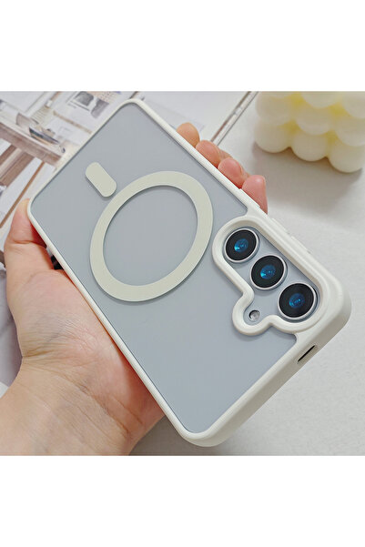 Choice57 Galaxy S24 FE WHITE Frosted Magnetic Phone Case for S26 Ultra S25 Ed...