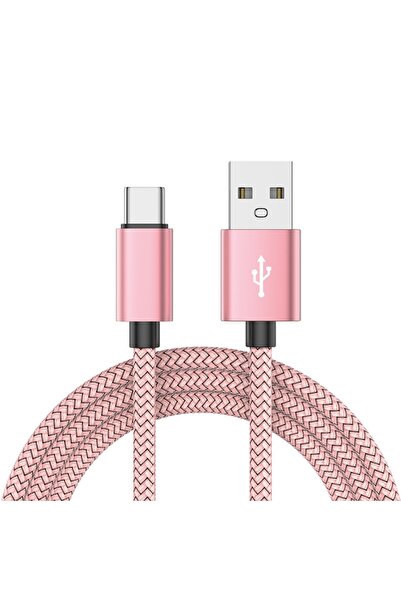 Choice11 2m PK Nylon Data Cable Fast Charger USB A to Type C Charging Cable F...