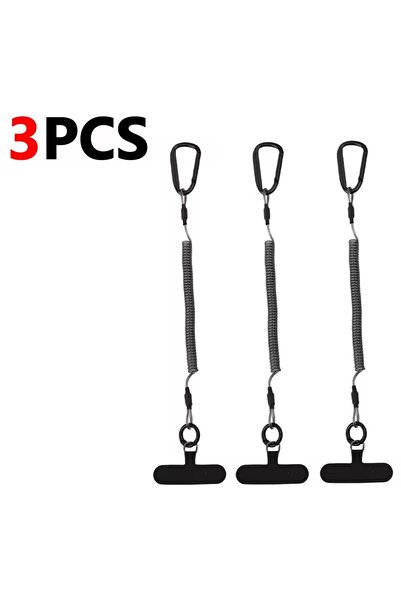Choice1 3PCS Retractable Safety Lanyards Anti Theft Spring Phone Straps with ...