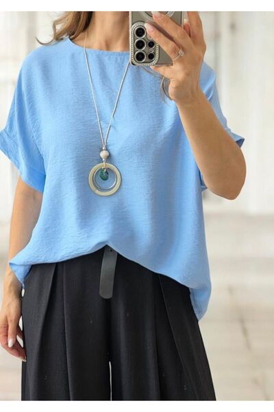 MAXORA SHOP Вискозни блузи Изабел - Сини