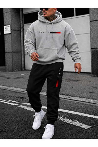 PAVRO Sweatshirt Tracksuit Set Oversize Shaped Comfortable Fit Quality Fabric...