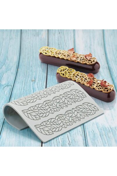 Siliko World Tuile Mold Silicone Tuile Mold Leaves Figure