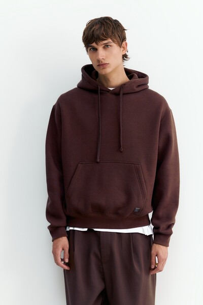 Pull & Bear Kapüşonlu basic sweatshirt