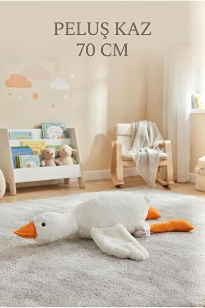 Tıfıl Toys Peluş Kaz 70 Cm Sevimli Ve Konforlu: Uyku Yastığı Ve Sarılma Arkad...