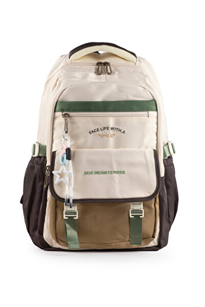 İMAKS Premium Imported Waterproof Fabric Multi-Compartment School, Sports, Tr...