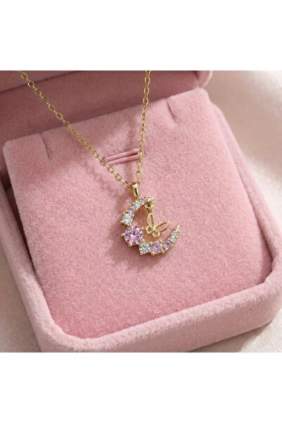 Heda Jewelry قلادة بينك دريم - قلادة نسائية بتصميم فراشة من الفولاذ