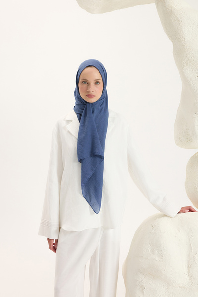 Qef Daily Cotton Shawl Indigo