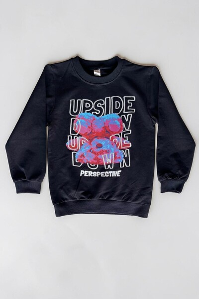 Minik Motion Set of 3 Children's Printed 2-Thread Combed Cotton Sweatshirts