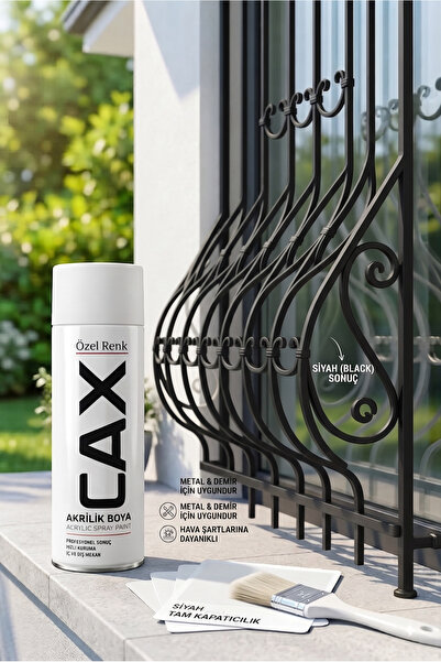 caxcolors CAX Akrilik Sprey Boya 400 ml - Pencere Korkuluğu Akrilik Sprey Boya