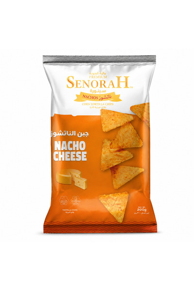 Generic Brand 2 Pcs SENORAH Nacho Cheese Flavour Corn Tortilla Chips 200 g