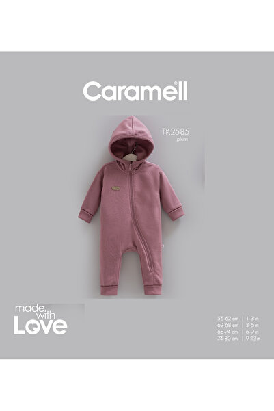 Caramell Barbosa 3 Threaded Embroidered Hooded Stylish Baby Girl Jumpsuit (1-...