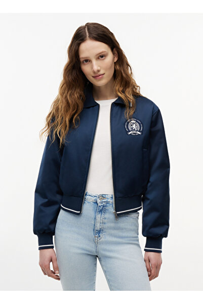 Tommy Jeans Lacivert Kadın Nakışlı Ceket DW0DW23153C1G