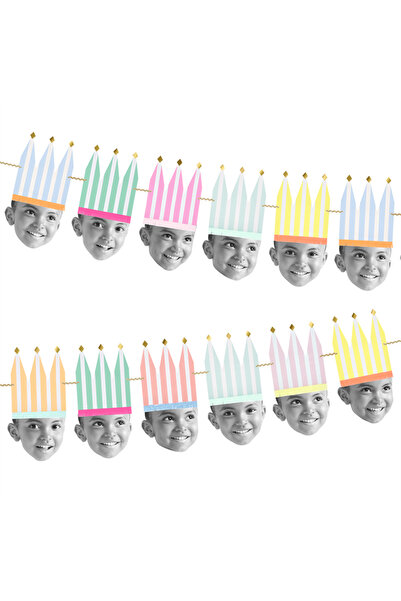 Meri Meri - DIY Photo Party Crown Garland - Kendin Yap Fotoğraf Partisi Tacı ...