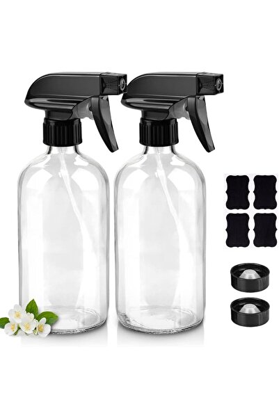 GENERAL Worldgsb Glass Spray Bottles, 16oz Refillable Containers, Empty Bosto...