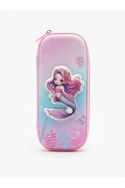 Bionic Kids Mermaid Pencil Case for Girls, Large Capacity Multi-Compartment S...