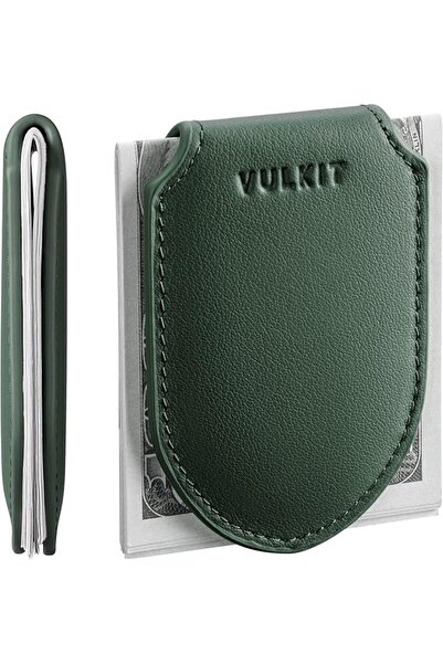 VULKIT Magnetic Money Clip Genuine Leather Streamline Design, Top Grain Leath...