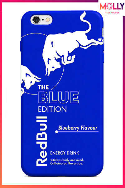 Molly iPhone 6/6S İçin Saks Mavisi Redbull The Blue Edition Desenli İçi Kadif...