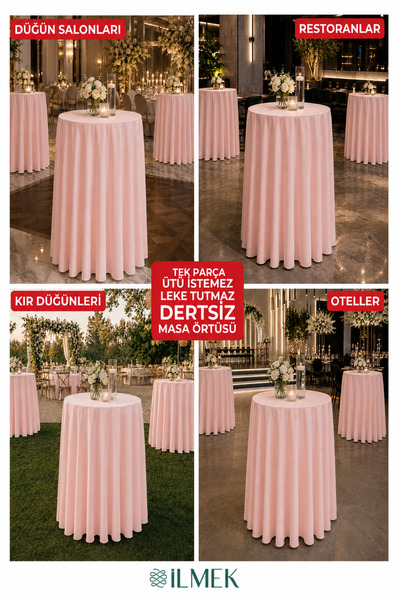 ilmek Dertsiz Serpme Bistro Tablecloth |   Wedding, Event, Organization, Cocktail Tablecloth
