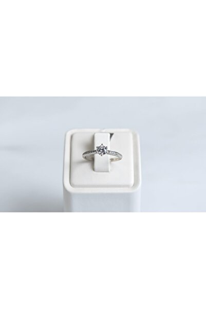 OEM Aσημένιο Δαχτυλίδι Μονόπετρο Με Ζιργκόν Silver925 Ν55