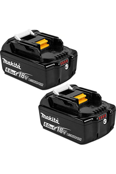 Makita Σετ 2 μπαταριών εργαλείων λιθίου 18 V με χωρητικότητα 6 Ah