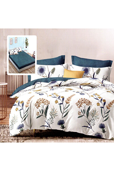 TextiLici Duvet Cover Set, 6 pieces, Cozy bed, fitted sheet with universal St...