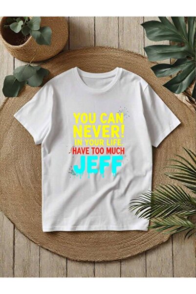 NOURAM Men's 'Jeffs Can Never Have Too Many' Graphic T-Shirt - Casual Crew Ne...