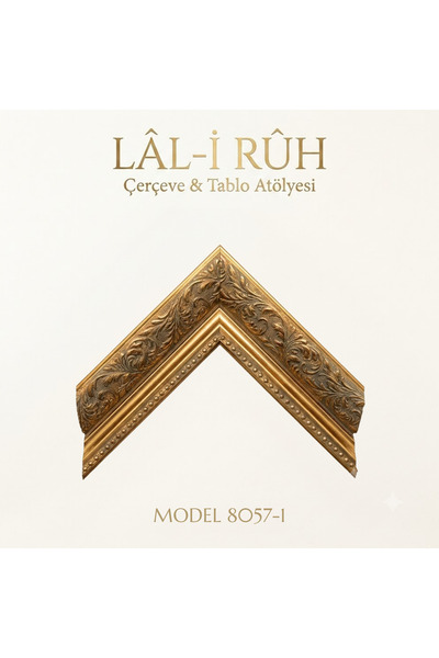 Altın Klasik İşlemeli Dekoratif Çerçeve - Model 8057-1