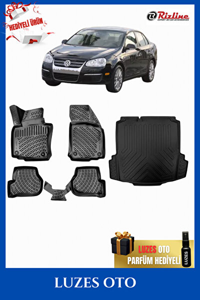 Rizline Volkswagen Jetta 3D Havuzlu Paspas ve Bagaj Havuzu 2005-2006-2007-200...