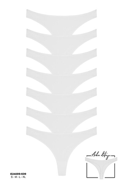 Dominant Lenjerie de damă din bumbac colorat TANGA Pachet de 7 (S-M-L-XL)