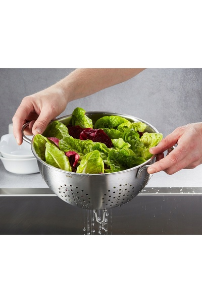 GEFU Strecurătoare COLINO, 24 cm, din oțel solid
