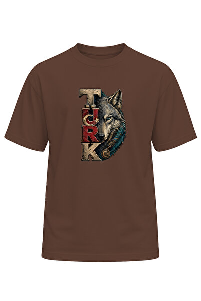remonz Unisex Turkish Wolf Printed T-Shirt – Special Design T-Shirt with Turk...