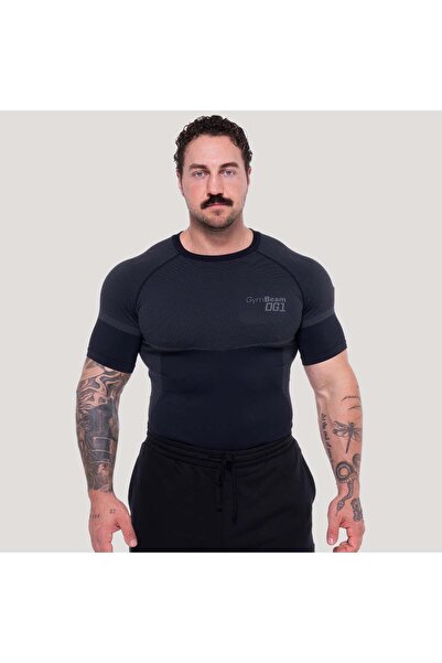 GymBeam OG1 Tricou fără cusături Negru/Gri XXL