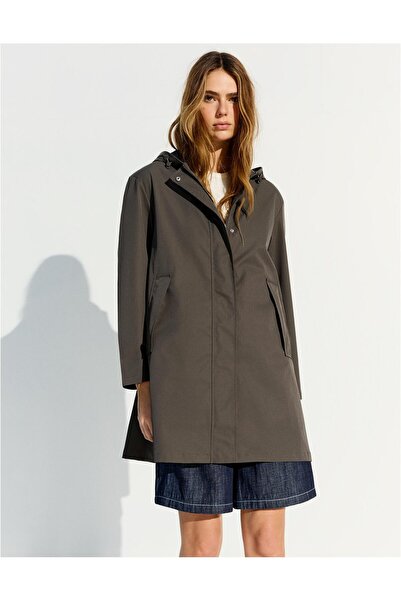 Butik Allbucks Bersh* *Ka Hooded Waterproof and Windproof Trench Coat Raincoa...