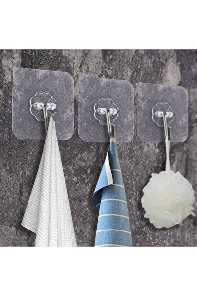 pınaxar Ultra Strong Adhesive 5-Piece Transparent Hanger