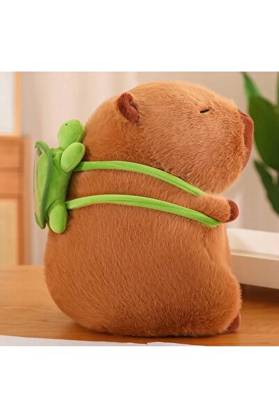 Granda Jucărie de pluș Capybara de 50CM cu rucsac, broască țestoasă, pluș moale