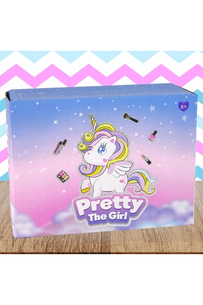 NiceKids Geantă cosmetică, Set de machiaj XXL, Cadou SPA, Unicorn